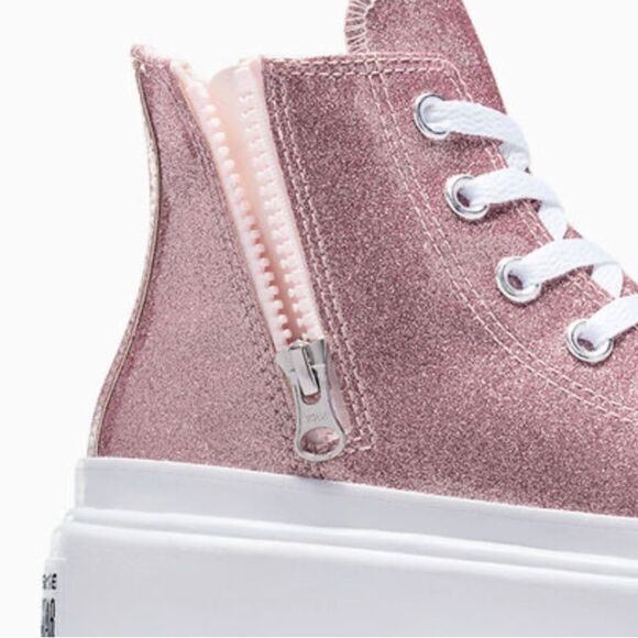 Converse Chuck Taylor All Star Lugged Glitter Hightop Sneaker Shoes Size 8 - Picture 14 of 15